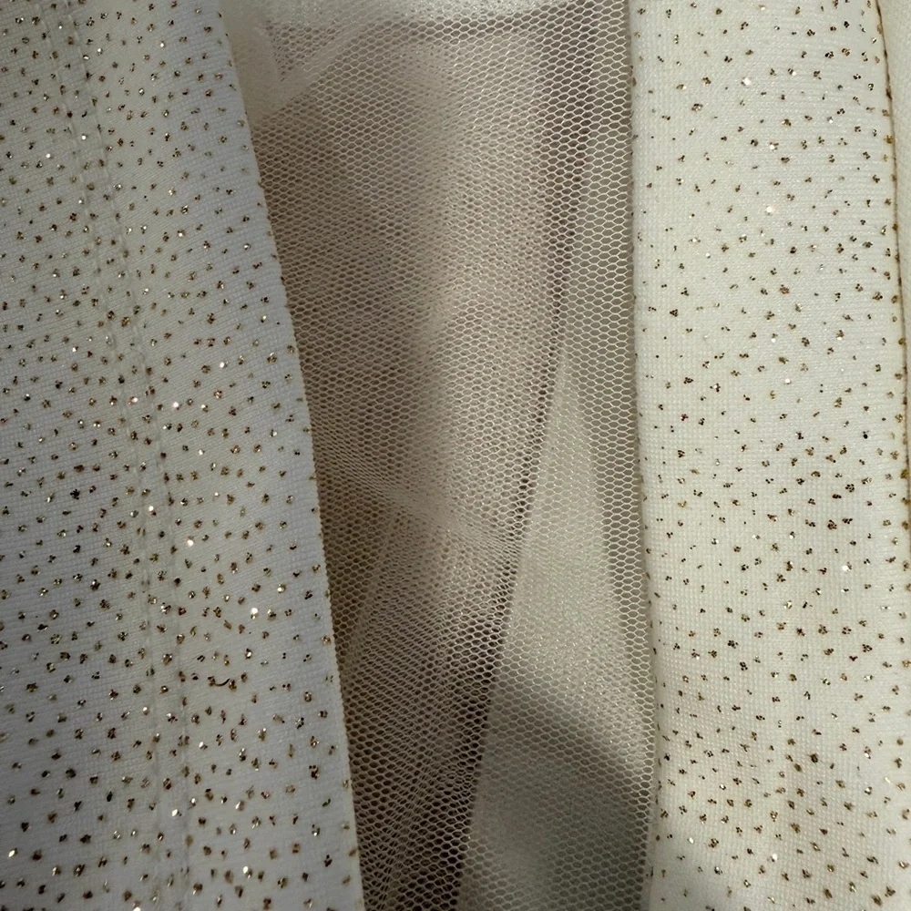 City Triangles White and Gold Dress - Picture 9 of 12